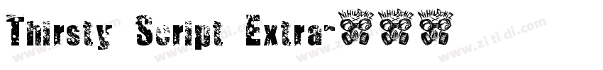 Thirsty Script Extra字体转换